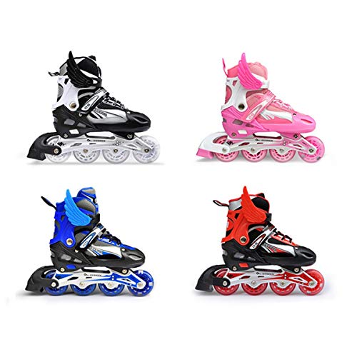 Patines, Patines de ruedas, Patines en línea, Botones ajustables, 10-8.5 Yardas, Cuatro colores clásicos, Patines en línea ajustables, Hi-top Silhouette, Patines con un juego completo de almohadillas