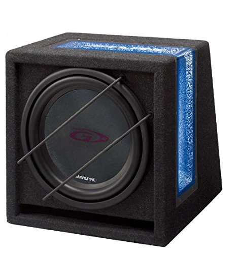 Alpine SBG-844BR - Subwoofer con caja Bass Reflex, color negro