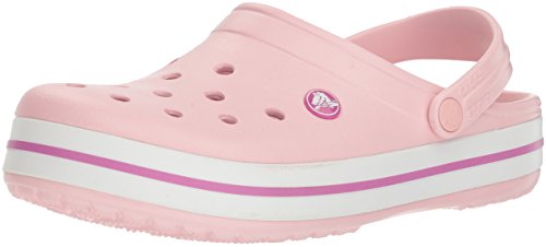 Crocs Crocband U, Zuecos Unisex Adulto, Rosa (Pearl Pink-Wild Orchid), 41-42 EU