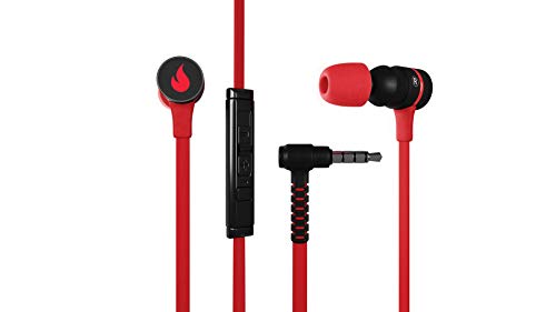 Flamefall Norax - Auriculares gaming HD con drivers de 10mm, micrófono con cancelación de ruido, Varios tamaños de almohadilla y espuma con efecto memoria (Windows)