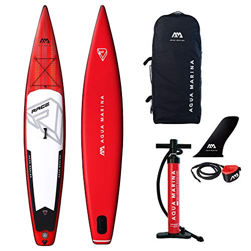 Aquamarina Race Sup Junta 12,6" Tabla, Adultos Unisex, Rojo, Uni