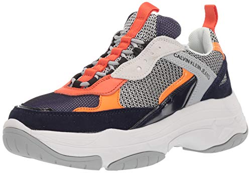 Calvin Klein Jeans S0592 Sneakers Hombre Azul/Naranja 41