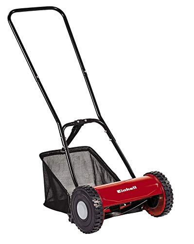 Einhell GC-HM 30 - Cortacesped manual ( altura de corte 15-42 mm , ancho de corte 30 cm, hasta 150m² de jardín, 16L de capacidad de bolsa) (ref.3414112)