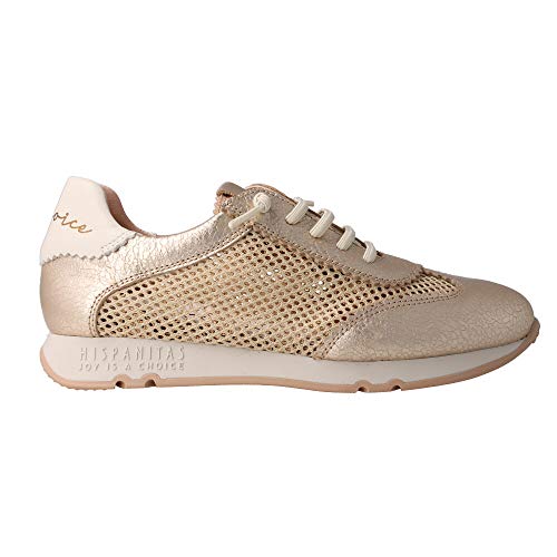 Hispanitas Deportivo Stone/Beige/Sand Zapatillas para Mujer, 37