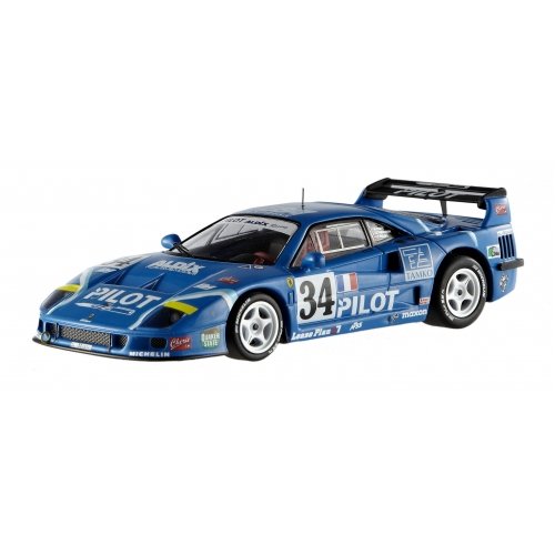 Hotwheels Elite X5508- Ferrari F40 Competizione Le Mans'95, escala 1/43 Color azul