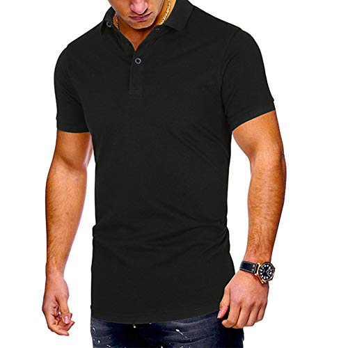 Mr.BaoLong&Miss.GOgo Hombres Polos Camisetas De Hombre Camisetas De Manga Corta De Color Sólido Se Pueden Personalizar Registro Multicolor Casual Algodón De Gran Tamaño