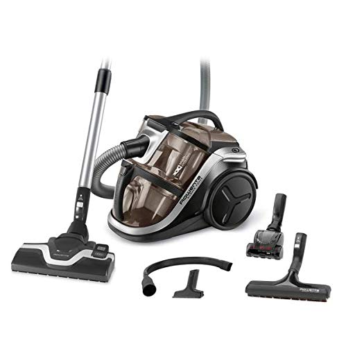 Rowenta Silence Force Multi RO8388EA - Aspirador sin bolsa multiciclónico, silencioso, fácil de limpiar, vaciar y almacenar, incluye con accesorios para coche/hogar, diseño compacto, Motor EffiTech