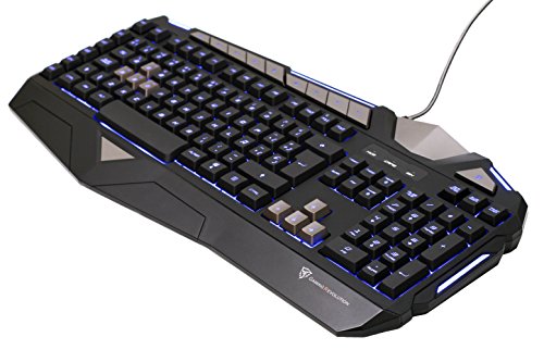 ThunderX3 TK25- Teclado gaming de membrana- (Personalización total,Retroiluminación LED, perfiles múltiples, teclas macro, respuesta ultra rápida, capacidad anti-ghosting ) Color Negro