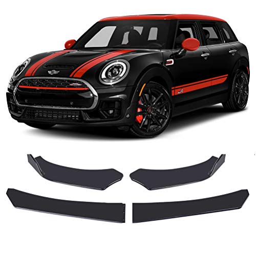 OEMC Spoiler Parachoques Delantero Compatible con Mini Cabriolet Clubman Clubvan Countryman Cooper Paceman Roadster Schrägheck Countryman, Alerón Frontal Aire Tuning Cup,Black Pointed Head