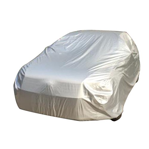 logei® Funda para Coche Funda Coche Exterior Lona para Coche Cubre Coches Funda de Coche Cubierta de Coche Impermeable XL,482*178*120cm, Plata