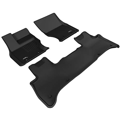 3D MAXpider para Land Rover Range Rover Sport 2014-2019, Aptas para Todas Las Condiciones Climáticas, Alfombrillas de Goma de Coche (Juego de Alfombras, Color Negro)