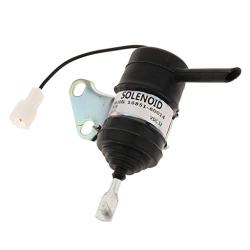 Joyfulstore- Durable 12V Fuel Shutdown Solenoid For Kubota Mower Tractor Excavator Rtv Rtv900-16851-60014, Aluminum Alloy