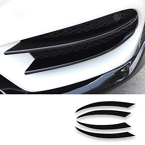 NA 4 Piezas Parachoques Delantero Separador de Labios Spoiler ABS Accesorios para Mercedes Benz Clase C W205 C180 C200 C220 C250 C300 C350 C400 C450 AMG C43 C63 2015-2018