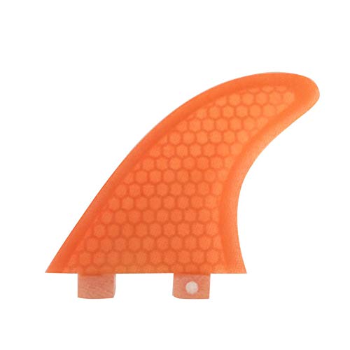 ACHICOO Aletas de Surf Fibra de Vidrio FCS Fin Surf Tablas G3/G5/G7 Tamaño Aleta en Surf Deportes al Aire Libre, Naranja-G7