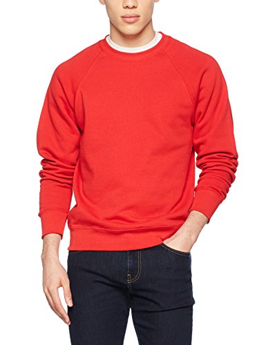 Fruit Of The Loom 62-216-0, Sudadera Para Hombre, Rojo (Red), Large
