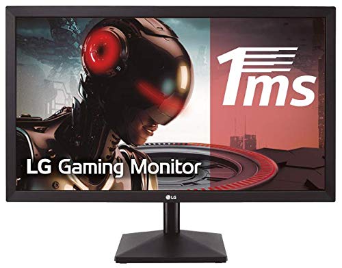 LG 24MK400H-B - Monitor Gaming FHD de 59, 8 cm (23, 8") con Panel TN (1920 x 1080 píxeles,  16:9,  1 ms,  75Hz,  250 cd/m²,  1000:1,  NTSC >72%, D-SUB x1, HDMI x1) Color Negro Mate