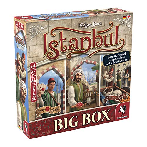 Pegasus Spiele 55119G Istanbul Big Box Kennerspiel Des Jahres 2014 - Juego de Mesa (Contenido en alemán)