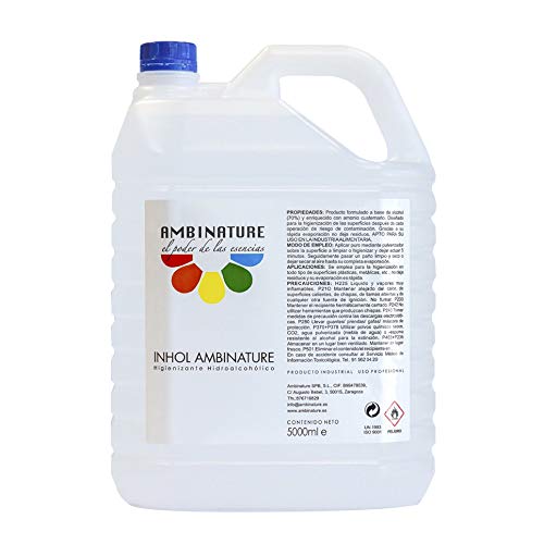 Desinfectante superficie hidroalcoholica 5 litros desinfectante liquido antiseptico antibacteriano jabon antiséptico a base de alcohol ideal para rellenar en spray