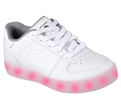 Skechers Energy Lights-Elate, Zapatillas Altas para Niños, Blanco (White), 36 EU