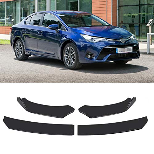 OEMC Spoiler Parachoques Delantero Compatible con To-yota Avensis 2015-2020, Alerón Frontal Aire Tuning Cup,Black Round Head