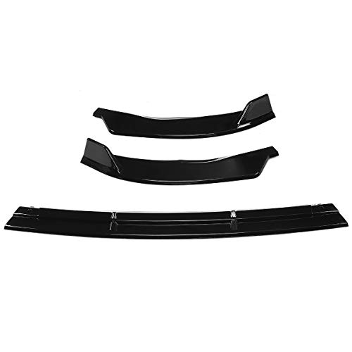 DINGZH-HANGZH 3PCS Parachoques Delantero Splitter Lip Spoiler Difusor Cubierta Compatible para Mercedes Compatible para Benz W205 C-Class Sport 2019 2020 Mejora la Apariencia (Color : Glossy Black)