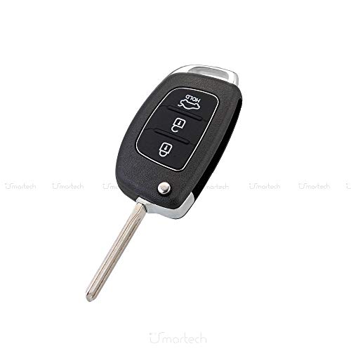 Carcasa para Llave con Mando a Distancia para Hyundai i20 i30 ix20 ix35 ix45, 3 Botones