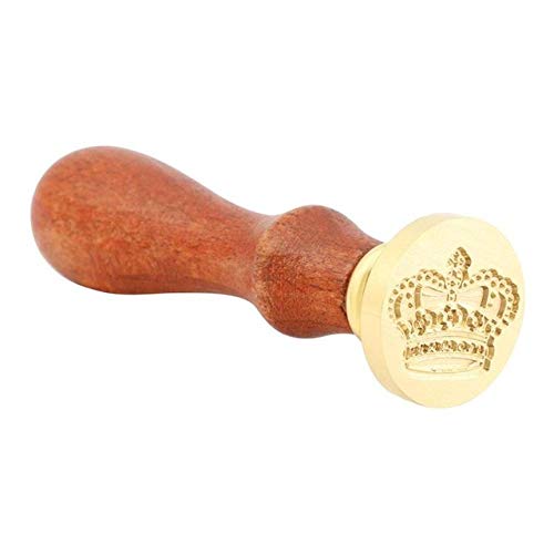 Fayella Mango de Madera Antiguo Sellado de Metal Sello de Cera Misceláneas Patrón Sello de Cera Sello de Correos Sellos Decorativos claros Sello de Sello de Cera Artesanal, Negro