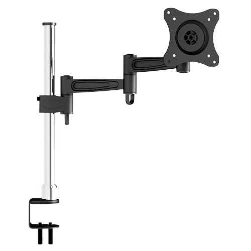 OSD Audio TSM-142 Soporte de Pared de Aluminio de Movimiento Completo con diseño antirrobo de un Solo Brazo Brazo único extendido Negro/Plata