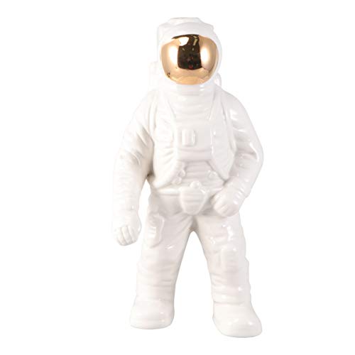 GARNECK 1pc Adorno para el hogar Adorno Delicado Astronauta jarrón en Miniatura Mini Astronauta Adorno de cerámica para el tamaño de la Oficina en el hogar s