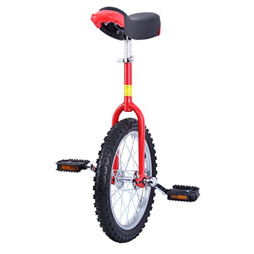 Paneltech 16 "/ 20" Monociclo Entrenador para Chicos / Adultos Unicycle Altura Ajustable a Prueba de Deslizamiento Butyl Mountain Tire Balance Ciclismo Ejercicio Bicicletas (20")