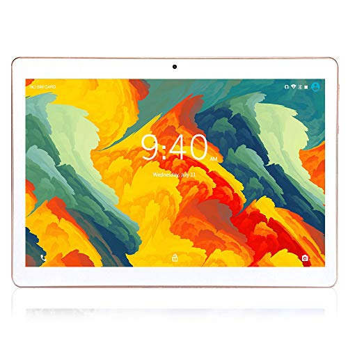 Tablet 10 Pulgadas 4G LTE WIFI BEISTA,Android 9.0 tableta,4GB RAM 64GB ROM,Quad-core,Full HD display,GPS,Bluetooth,OTG(Oro)