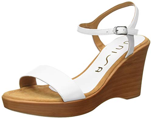 Unisa Rita_20_na, Sandalias con Plataforma para Mujer, Blanco (White White), 38 EU