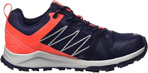 THE NORTH FACE W Litewave Fastpack II GTX, Zapatillas de Senderismo para Mujer, Marrón Peacoat Marina Fiery Coral C7r, 37 EU