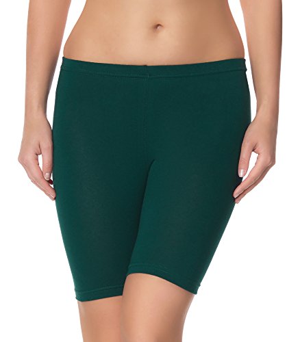 Ladeheid Pantalones Piratas Cortos Leggins 1/2 Ropa Deportiva Mujer LAMA04 (Verde Oscuro2, 2XL/3XL)