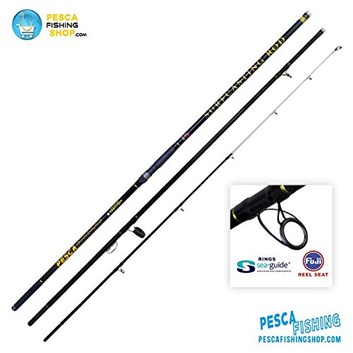 PESCAFISHING Caña de Pescar a Injertos de 3 Piezas Pesca Rod 4,20 m Pesca Fishing