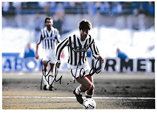 De balón de fútbol - Michael Laudrup original y auténtico de fotografía con autógrafos de los AFTAL Hart #4