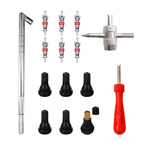 DEDC Kit de Herramientas de Extracción de Vástago de Válvula de Neumático TR412 para Reparación de Válvulas de Neumáticos para Automóviles Motocicletas Camiones Vehículos