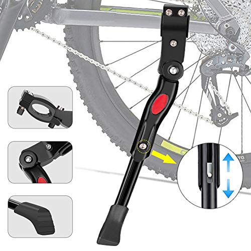 Linkax Pata de Cabra para Bicicleta,Soporte de Bicicleta de Altura Ajustable Adecuado para Bicicleta de Montaña Bicicleta de Carretera Bicicleta para Bicicleta de Niños Bicicleta de Plegable