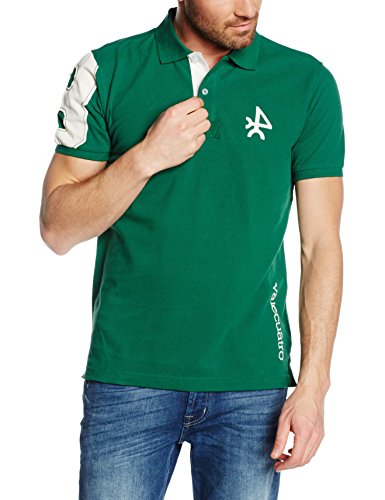 Valecuatro H NÚMERO Polo, Verde Bosque, XXXL para Hombre