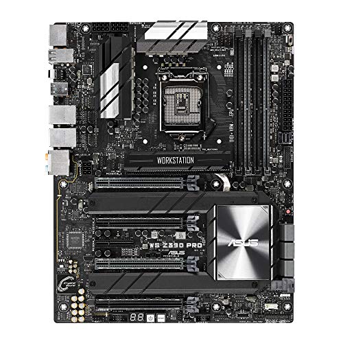 Asus Workstation Board - Placa base Intel LGA 1151 ATX (AI Overclocking, Quad-GPU, DDR4 4266 MHz, Dual M.2, Optane Memory Ready, SATA 6Gb/s, USB 3.1 Gen 2 Type-C y conector panel frontal)