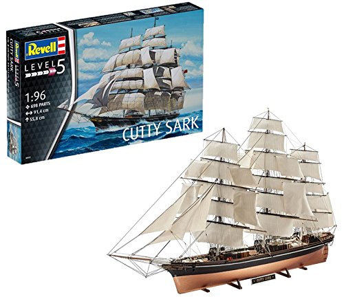 Revell Maqueta Cutty Sark, Kit Modello, Escala 1:96 (5422) (05422), 91,4 cm de Largo