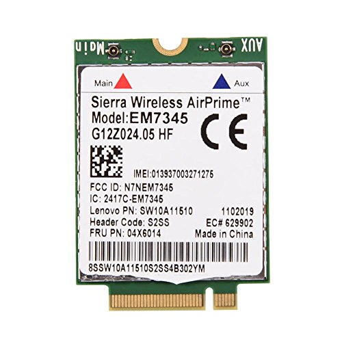 Bewinner Tarjeta de módulo, 04X6014 4G LTE WWAN Módulo de Tarjeta para Thinkpad X250 X1C W550 T450 X240 T440 EM7345, Banda Ancha Móvil Inalámbrica de Alta Velocidad LTE