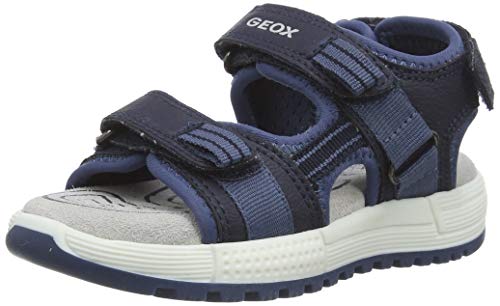 Geox J Sandal Alben Boy D, Sandalias con Punta Abierta para Niños, Azul (Navy/AVI O C0700), 35 EU