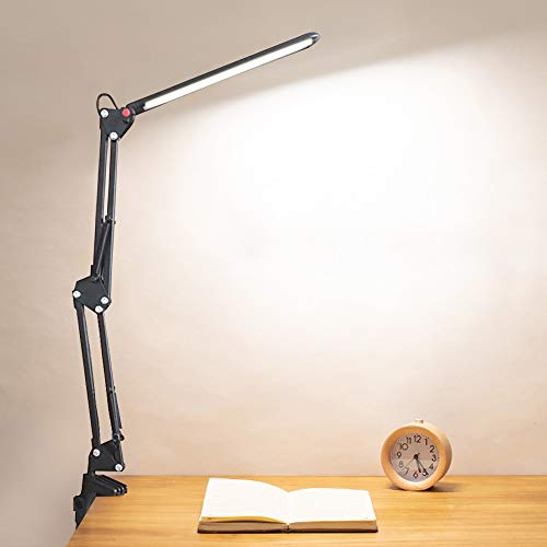 Lámpara de Escritorio LED Plegable, lámpara de Trabajo de Arquitecto, lámpara de Escritorio LED, lámpara de Mesa de Dibujo Regulable de Brazo Flexible de 6W, USB, luz de Lectura de Tres Modos