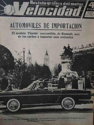 VELOCIDAD. Revista grafica del motor. Año II, Núm.33. 1 julio 1961. AUTOMOVILES DE IMPORTACION