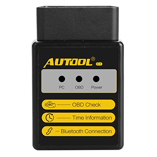 Bluetooth OBD2 Lector de escáner de diagnóstico del coche C1 Check Engine Light para Android - Trabaja con Torque Pro / Lite