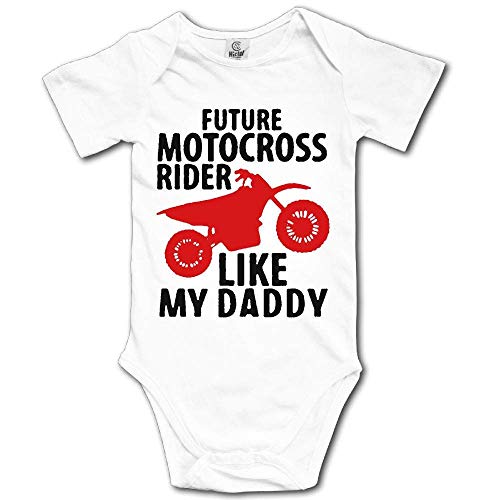 dsfsa Ropa para bebés Future Motocross Rider Like My Daddy Baby Bodysuit Toddler Gap Cute Onesie Cotton Shower Gift