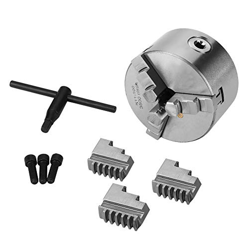 Jadpes Portabrocas de Torno Portabrocas de centrado automático Portabrocas de centrado automático de 3 mordazas Torno de Metal Portabrocas Piezas de Torno de portabrocas, Portabrocas de Torno autocen