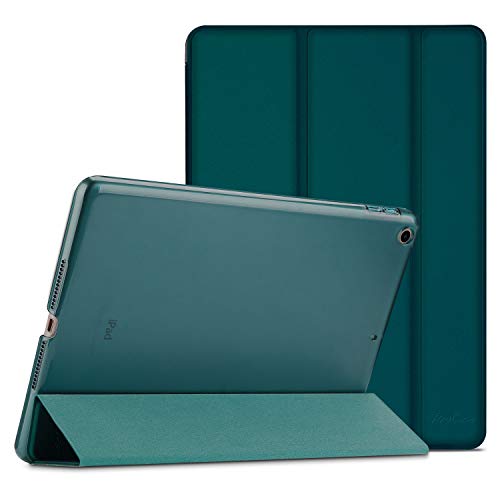 ProCase Funda iPad 9,7" 6.ª 2018/5.ª 2017, Estuche Delgado Ligero Carcasa con Soporte Tapa Inteligente Reverso Translúcido para iPad 9,7 Pulgadas –Esmeralda