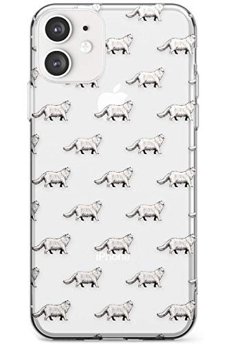 Case Warehouse Modelo del Gato Persa Estuche Delgado para iPhone 11 | Claro Silicona TPU Protector Ligero Ultra Thin Cubrir Modelo Impreso | Mascota Gatito Felino Amante De Los Gatos Propietario